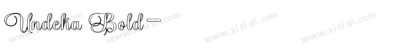 Undeka Bold字体转换